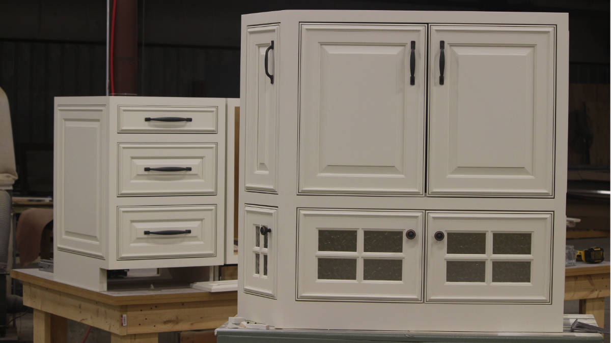 Recently Assembled Custom Cabinets